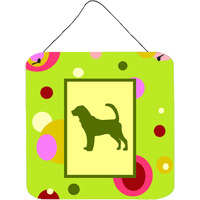 "Caroline's Treasures Bloodhound Aluminum Metal Wall or Door Hanging Prints, 6 x 6"", Multicolor"