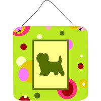 "Caroline's Treasures CK1019DS66 Cairn Terrier Aluminum Metal Wall or Door Hanging Prints, 6 x 6"", Multicolor"