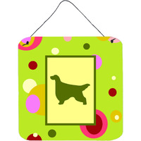 "Caroline's Treasures CK1034DS66 Gordon Setter Aluminum Metal Wall or Door Hanging Prints, 6 x 6"", Multicolor"