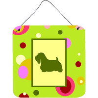 "Caroline's Treasures CK1055DS66 Sealyham Terrier Aluminum Metal Wall or Door Hanging Prints, 6 x 6"", Multicolor"