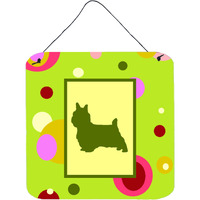 "Caroline's Treasures CK1056DS66 Silky Terrier Aluminum Metal Wall or Door Hanging Prints, 6 x 6"", Multicolor"