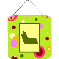 "Caroline's Treasures CK1057DS66 Skye Terrier Aluminum Metal Wall or Door Hanging Prints, 6 x 6"", Multicolor"