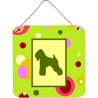 "Caroline's Treasures CK1066DS66 Wheaten Terrier Soft Coated Aluminum Metal Wall or Door Hanging Prints, 6 x 6"", Multicolor"