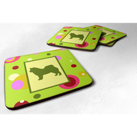 "Caroline's Treasures CK1073FC Alaskan Malamute Foam Coasters (Set of 4), 3.5"" H x 3.5"" W, Multicolor"