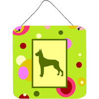 "Caroline's Treasures CK1080DS66 Great Dane Aluminum Metal Wall or Door Hanging Prints, 6 x 6"", Multicolor"