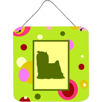 "Caroline's Treasures CK1084DS66 Yorkie Aluminum Metal Wall or Door Hanging Prints, 6 x 6"", Multicolor"