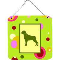"Caroline's Treasures CK1091DS66 Rottweiler Aluminum Metal Wall or Door Hanging Prints, 6 x 6"", Multicolor"