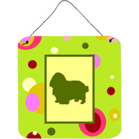 "Caroline's Treasures CK1100DS66 English Toy Spaniel Aluminum Metal Wall or Door Hanging Prints, 6 x 6"", Multicolor"