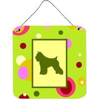 "Caroline's Treasures CK1120DS66 Bouvier Des Flanders Aluminum Metal Wall or Door Hanging Prints, 6 x 6"", Multicolor"