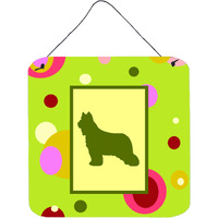 "Caroline's Treasures CK1121DS66 Briard Aluminum Metal Wall or Door Hanging Prints, 6 x 6"", Multicolor"