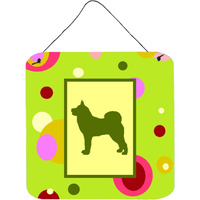 "Caroline's Treasures Karelian Bear Dog Aluminum Metal Wall or Door Hanging Prints, 6 x 6"", Multicolor"