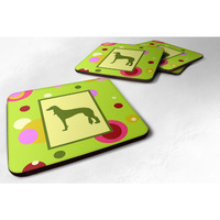 "Caroline's Treasures CK1146FC Saluki Foam Coasters (Set of 4), 3.5"" H x 3.5"" W, Multicolor"