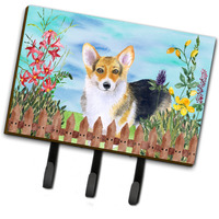 "Caroline's Treasures Pembroke Corgi Spring Wall Hook, Triple, Multicolor"