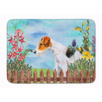 "Caroline's Treasures Fox Terrier Spring Floor Mat, 19"" x 27"", Multicolor"