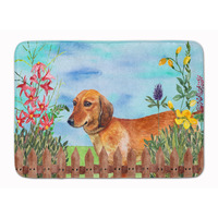 "Caroline's Treasures Dachshund Spring Floor Mat, 19"" x 27"", Multicolor"