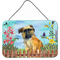 "Caroline's Treasures Brussels Griffon Spring Metal Print, 8"" x 12"""