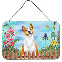 "Caroline's Treasures Basenji Spring Metal Print, 8"" x 12"""