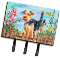 "Caroline's Treasures Welsh Terrier Spring Wall Hook, Triple, Multicolor"