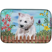 "Caroline's Treasures Wes tie Spring Dish Drying Mat, 14 x 21"