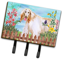 "Caroline's Treasures Afghan Hound Spring Wall Hook, Triple"