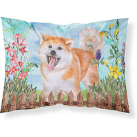 Caroline's Treasures Akita Spring Pillowcase Standard Multicolor