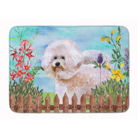 "Caroline's Treasures Bichon Frise #2 Spring Floor Mat, 19"" x 27"", Multicolor"
