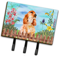 "Caroline's Treasures Cocker Spaniel Spring Wall Hook, Triple, Multicolor"