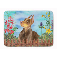 "Caroline's Treasures Doberman Pinscher Spring Floor Mat, 19"" x 27"", Multicolor"