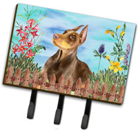 "Caroline's Treasures Doberman Pinscher Spring Wall Hook, Triple"