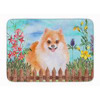 "Caroline's Treasures Pomeranian #2 Spring Floor Mat, 19"" x 27"", Multicolor"