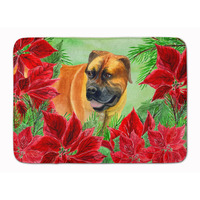 "Caroline's Treasures Boerboel Mastiff Poinsettias Floor Mat, 19"" x 27"", Multicolor"