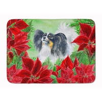 "Caroline's Treasures Papillon Poinsettias Floor Mat, 19"" x 27"", Multicolor"