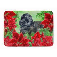 "Caroline's Treasures Newfoundland Poinsettias Floor Mat, 19"" x 27"", Multicolor"