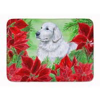"Caroline's Treasures Maremma Sheepdog Poinsettias Floor Mat, 19"" x 27"", Multicolor"