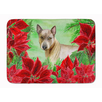"Caroline's Treasures Thai Ridgeback Poinsettias Floor Mat, 19"" x 27"", Multicolor"