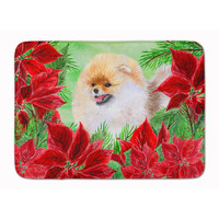 "Caroline's Treasures Pomeranian Poinsettias Floor Mat, 19"" x 27"", Multicolor"