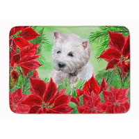 "Caroline's Treasures Westie Poinsettias Floor Mat, 19"" x 27"", Multicolor"