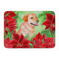 "Caroline's Treasures Labrador Retriever Poinsettias Floor Mat, 19"" x 27"", Multicolor"