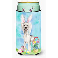 "Caroline's Treasures Chinese Crested Easter Bunny Decorative Can Hugger, Tall Boy, Multicolor"