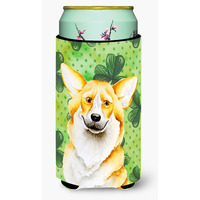 "Caroline's Treasures Corgi Shamrocks Decorative Can Hugger, Tall Boy, Multicolor"