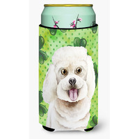 "Caroline's Treasures Bichon Frise Shamrocks Decorative Can Hugger, Tall Boy, Multicolor"