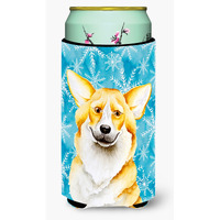 "Caroline's Treasures Corgi Winter Decorative Can Hugger, Tall Boy, Multicolor"