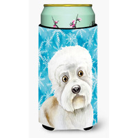 "Caroline's Treasures Dandie Dinmont Winter Decorative Can Hugger, Tall Boy, Multicolor"