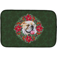 "Caroline's Treasures CK1505DDM Dish Drying Mat, 14 x 21, Christmas Wreath"