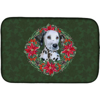 "Caroline's Treasures CK1574DDM Dish Drying Mat, 14"" x 21"", Christmas Wreath"