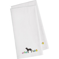 Caroline's Treasures CK1597WHTWE American Water Spaniel Easter White Embroidered Kitchen Towel Set of 2