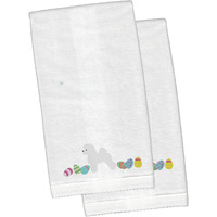 "Caroline's Treasures Bichon Frise Easter Emboidered Hand Towels, 26hx16w, Multicolor"
