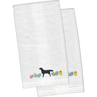 "Caroline's Treasures Black Labrador Retriever Easter Hand Towels, 26hx16w, Multicolor"