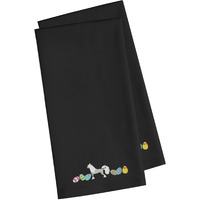 Caroline's Treasures CK1625BKTWE Chinese Crested Easter Black Embroidered Kitchen Towel Set of 2