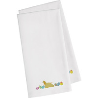 Caroline's Treasures CK1627WHTWE Cocker Spaniel Easter White Embroidered Kitchen Towel Set of 2